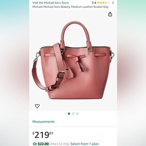 Michael Kors Blakely Medium Leather Bucket Bag